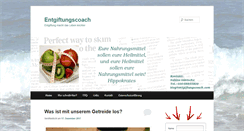 Desktop Screenshot of entgiftungscoach.com
